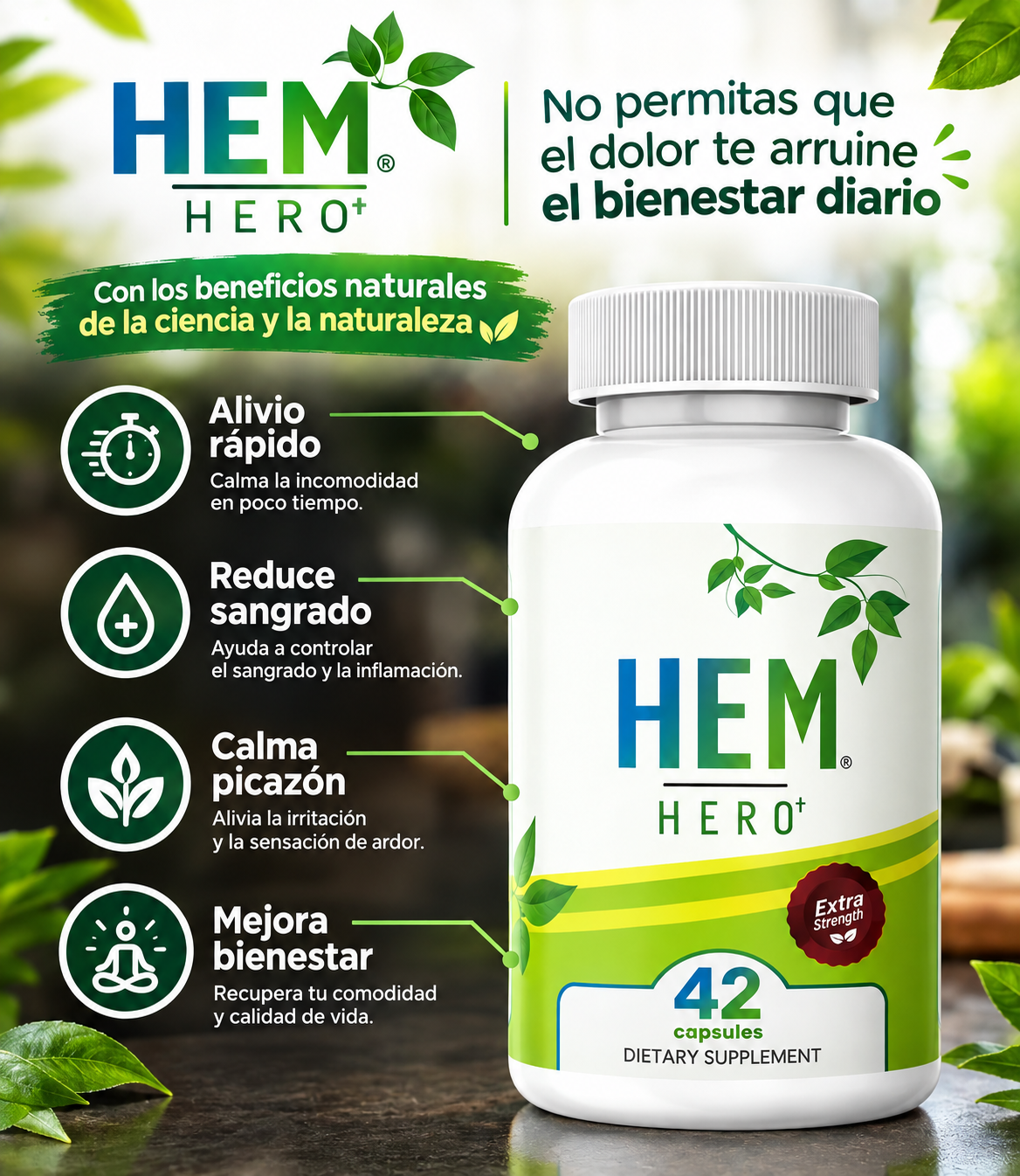 Hemorroides - Elimínalas Desde Adentro con Hem Hero+